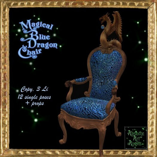 Magical Blue Dragon Chair