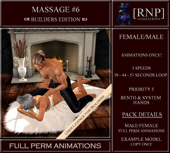[RNP] Massage #6 Full Perm BENTO Multispeed Flat surface Massage Animation