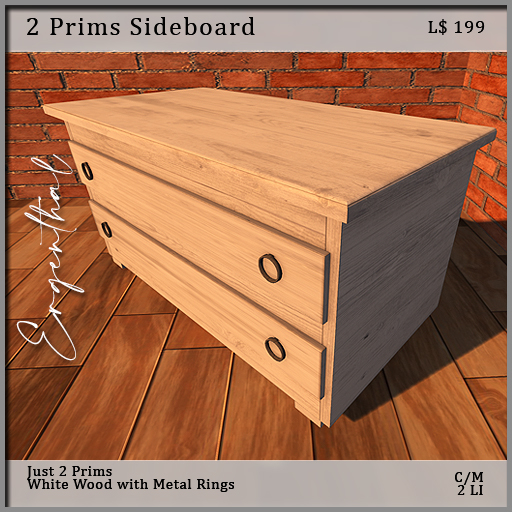 Ergenthal - 2 Prim Sideboard / Nightstand