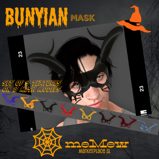 meMew  Bunyian Mask - Set of 8