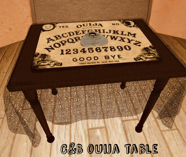 C&B Table ouija halloween