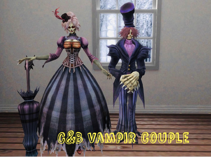C&B Vampir couple halloween