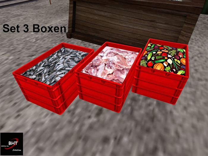 BHT Plastic Boxes Set Decoration