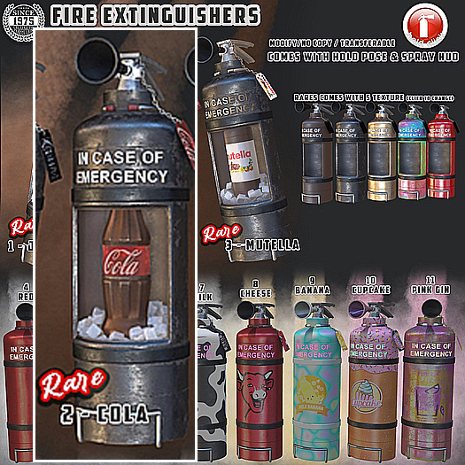 02. [Since1975] Fire Extinguisher - Cola RARE