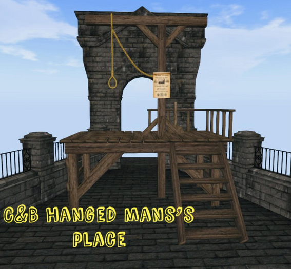 C&B hanged man's place halloween