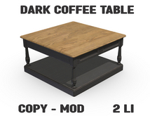 dark coffee table