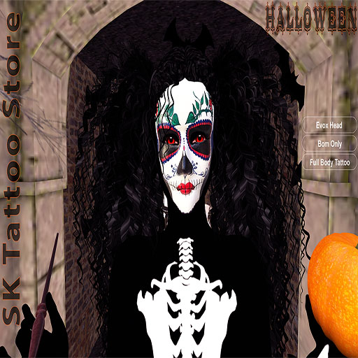 Skeleton Tattoo (Halloween - Female 1)