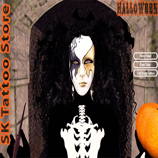 Skeleton Tattoo (Halloween - Female 2)