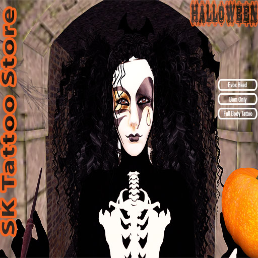 Skeleton Tattoo (Halloween - Female 3)