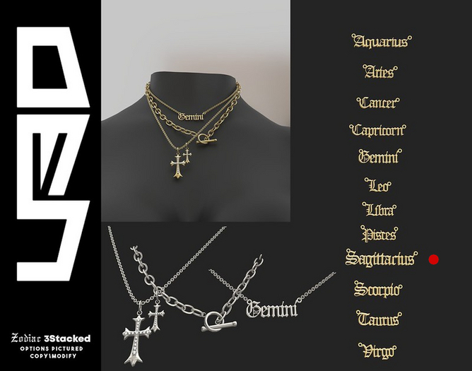 Zodiac Sagittarius 3Stacked -U3D