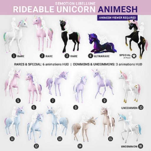 SEmotion Libellune Rideable Unicorn Animesh #8