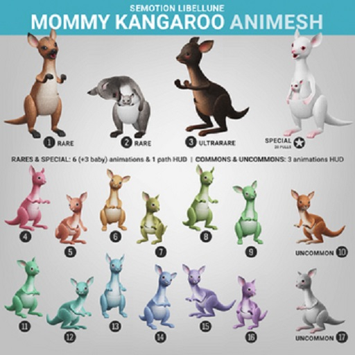 SEmotion Libellune Mommy Kangaroo Animesh #10 UNCOMMON