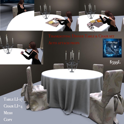 Thanksgiving Table & Chair set-Box LI=21