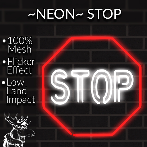 ~NEON~ STOP SIGN