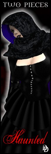 Dare Designs: Haunted cloak - purple lined