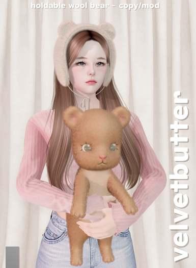 velvetbutter - wool bear (gray)