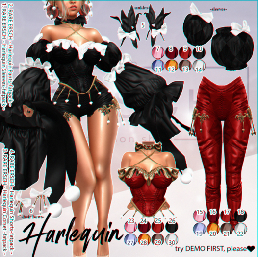 02. ERSCH - Harlequin {Legacy} Pants -fatpack-  RARE