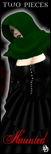 Dare Designs: Haunted cloak - green