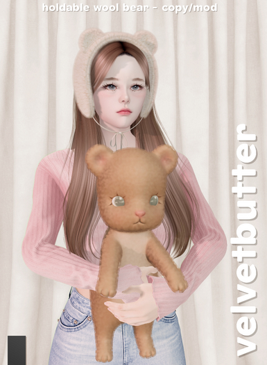 velvetbutter - wool bear (black)