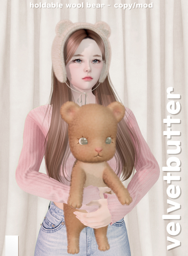 velvetbutter - wool bear (white)