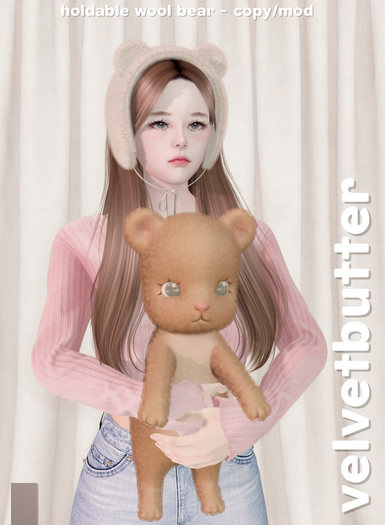 velvetbutter - wool bear (mauve)