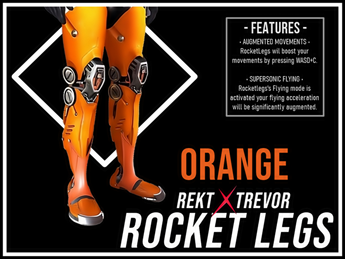 [REKT x TREVOR] - ROCKET-LEGS - (ORANGE)