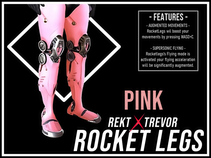 [REKT x TREVOR] - ROCKET-LEGS - (PINK)