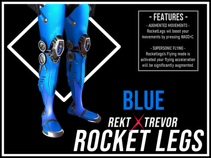 [REKT x TREVOR] - ROCKET-LEGS - (BLUE)