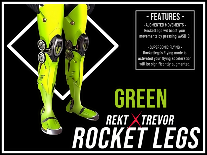 [REKT x TREVOR] - ROCKET-LEGS - (GREEN)