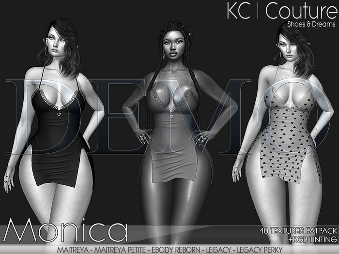 *DEMO* -KC- MONICA DRESS / 40 TEXTURES FATPACK