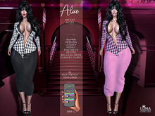 Fatpack Special,Alice Ladies Suit, Houndstooth,Pencil Skirt, and Jacket, Buisness Suit,