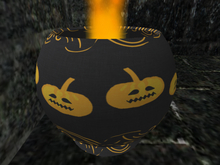 Halloween - Pumpkin Vase with Fire