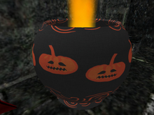 Halloween - Pumpkin Vase with Fire