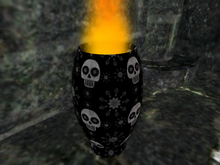Vase with fire - Skulls Design
