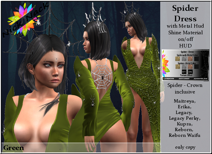 NN_Spider-Dress-Green