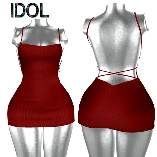 Red Kirsten DRESS MAITREYA