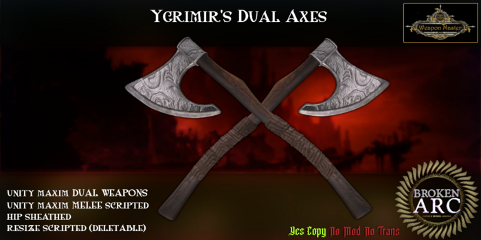 Ygrimir's Dual Axes - (Unity Maxim v2.5 boxed)