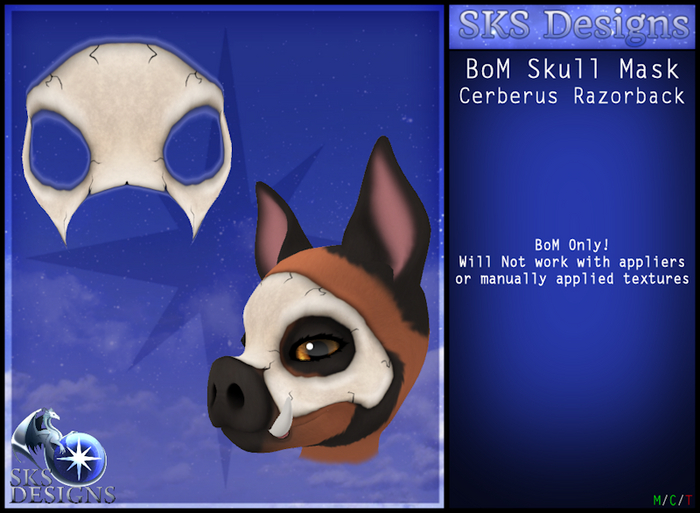 SKS BoM Skull Mask - Razorback