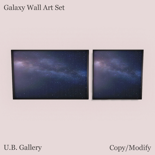 ! U.B. Gallery Galaxy Wall Art Set Mesh Promo