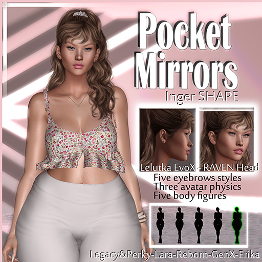 **Pocket Mirrors** Inger SHAPE Box DEMO