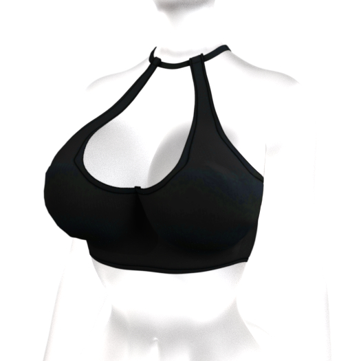 [KONVO] Mura Halter Top - Onyx