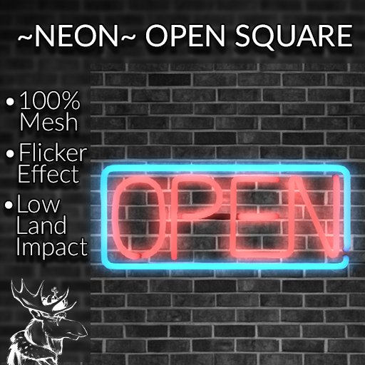 ~NEON~ OPEN SIGN - SQUARE