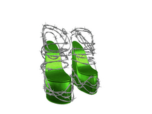 REVOLUTION - Barb Shoes (Lime)