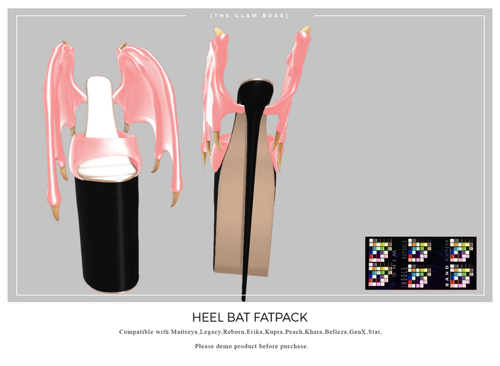 [The Glam Boss] heel bat Fatpack