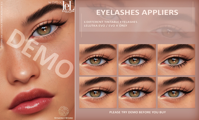 DEMO [SYN] Synergy / Eyelashes Flirty 01 LEL EVO/EVOX