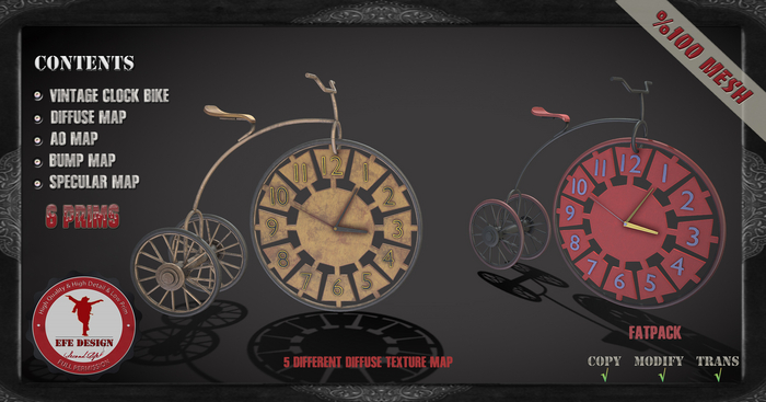 (Efe Design) Vintage Clock Bike Fatpack Fullperm