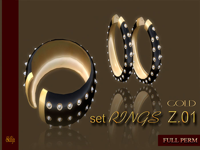 !Skifija J set "Rings Z.01" (Gold) FULL PERM