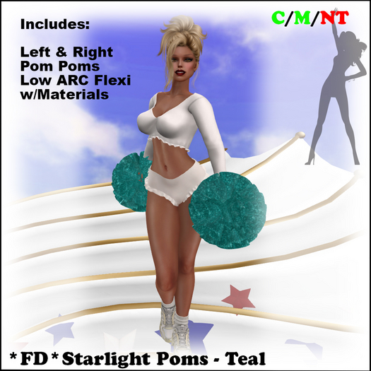*FD* Starlight Pompom Set [Boxed] Teal