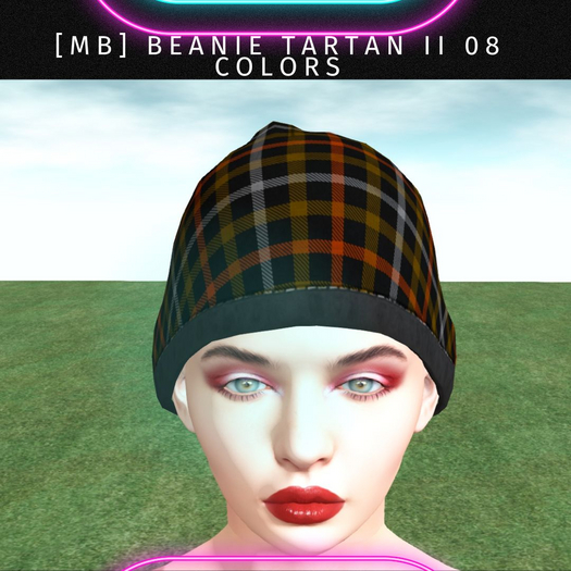 "MB" Beanie TartanII 8 colors
