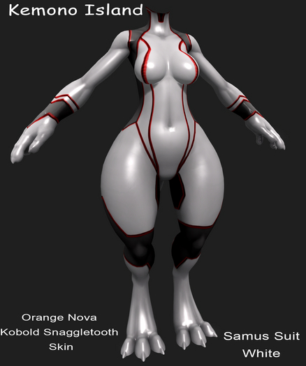 Kemono Island - Kobold Snaggletooth Samus Suit White 1.1